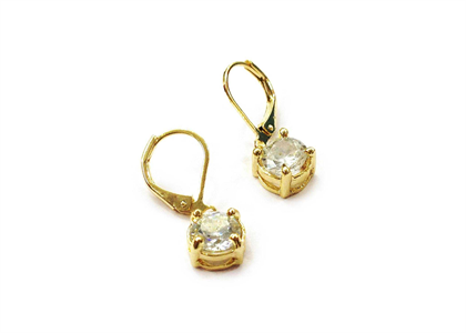 Gold Plated | CZ Studded Hoop Earrings